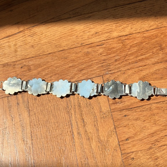 Incredible Vintage Concho Blossom Bracelet 8.5 inches - Picture 9 of 16